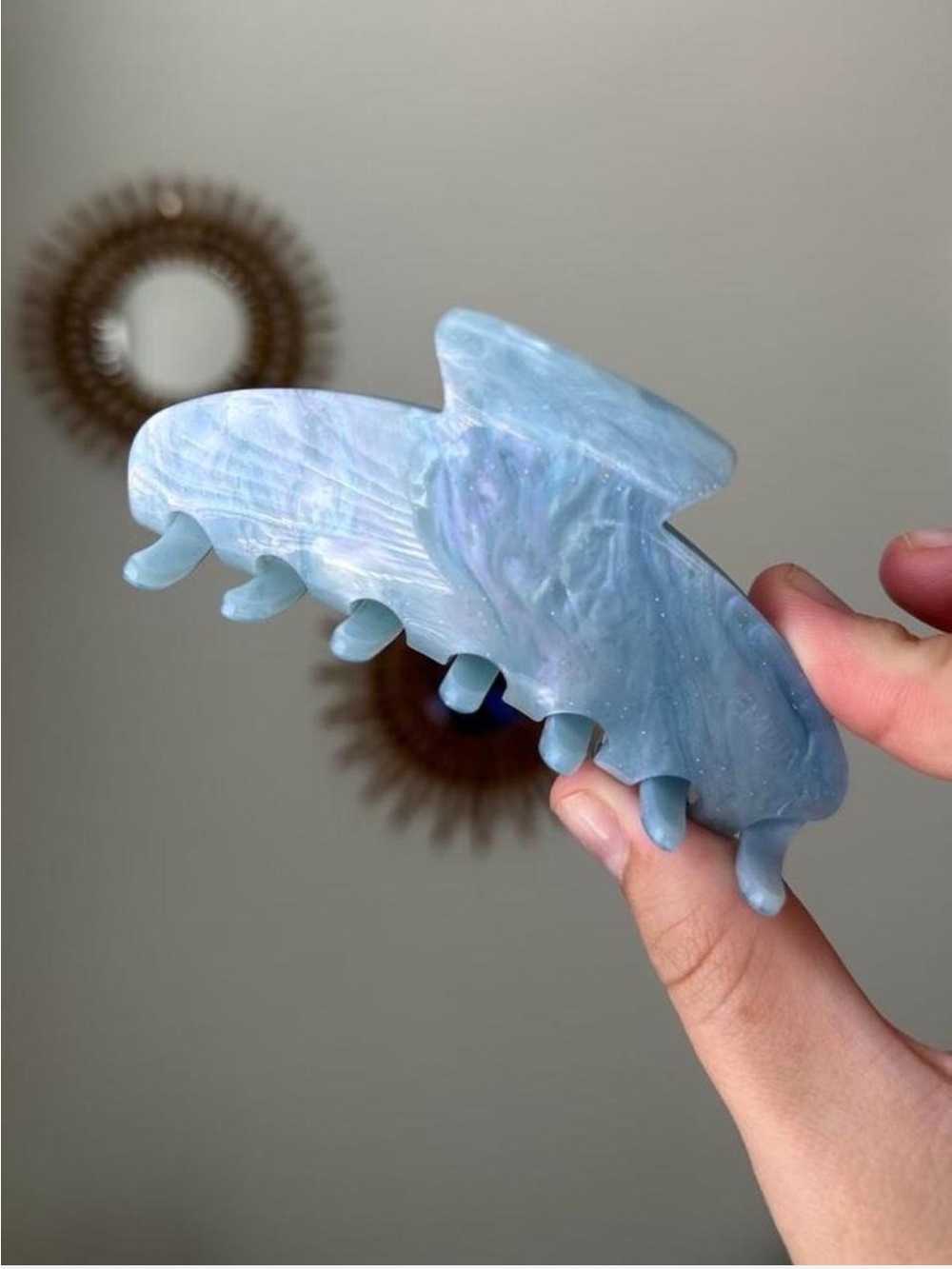 big effing clip in blue sugar